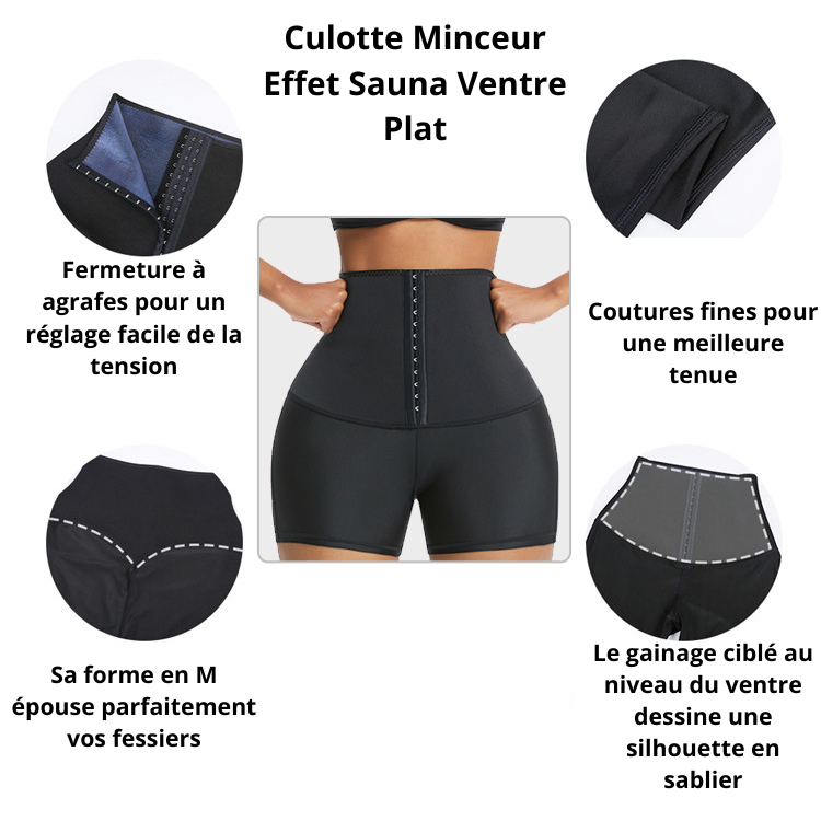 Culotte Sauna Gainant Brûle-Graisses – Ventre Plat Instantané